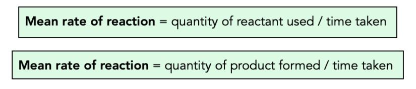 Calculating Rates Of Reaction (GCSE Chemistry) - Study Mind