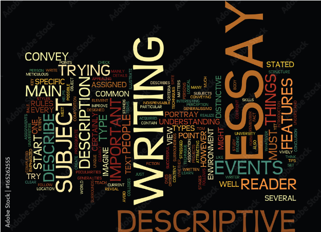 THE KEY OF SUCCESSFUL ESSAY Text Background Word Cloud Concept