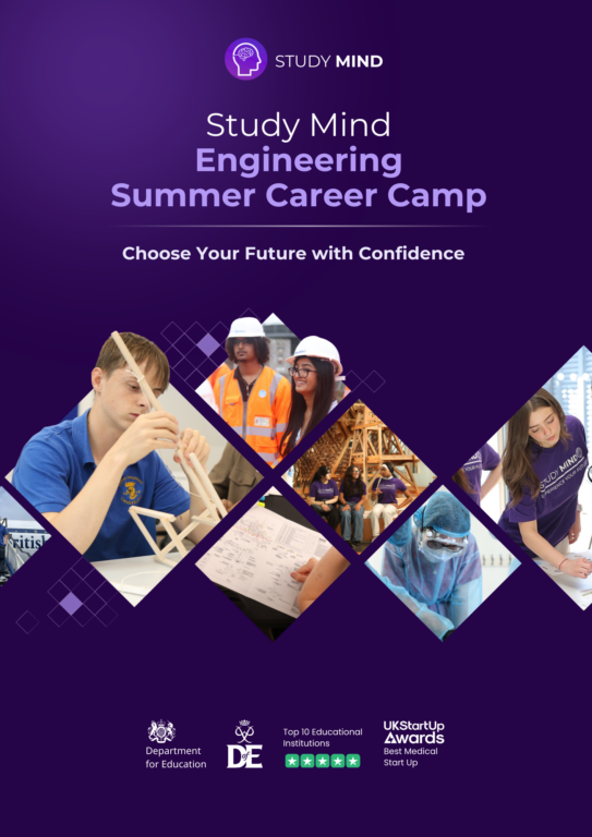 Study Mind Engineering Summer Career Camp Brochure