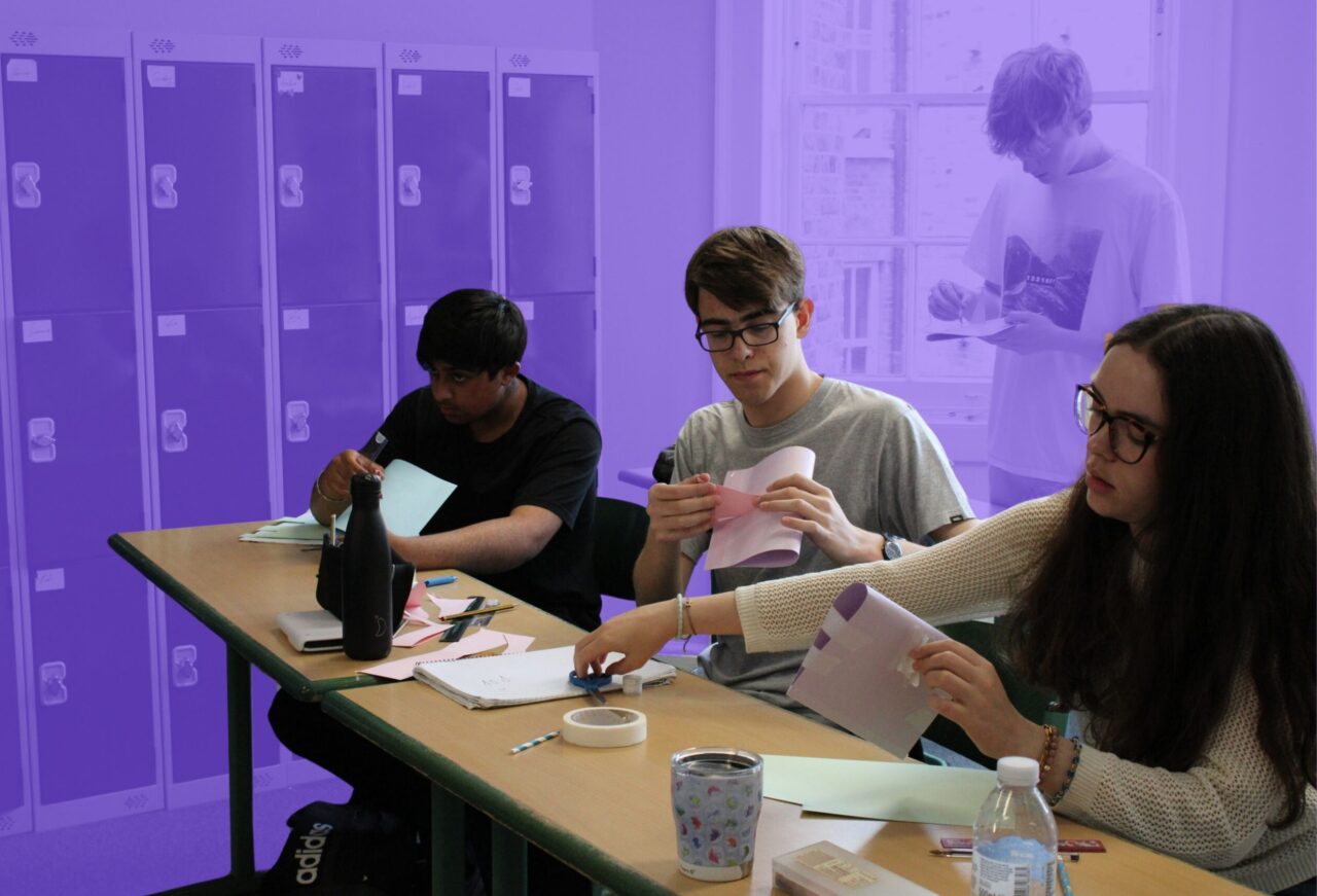 Students developing teamwork, problem-solving, analytical thinking, and design skills through hands-on engineering activities.